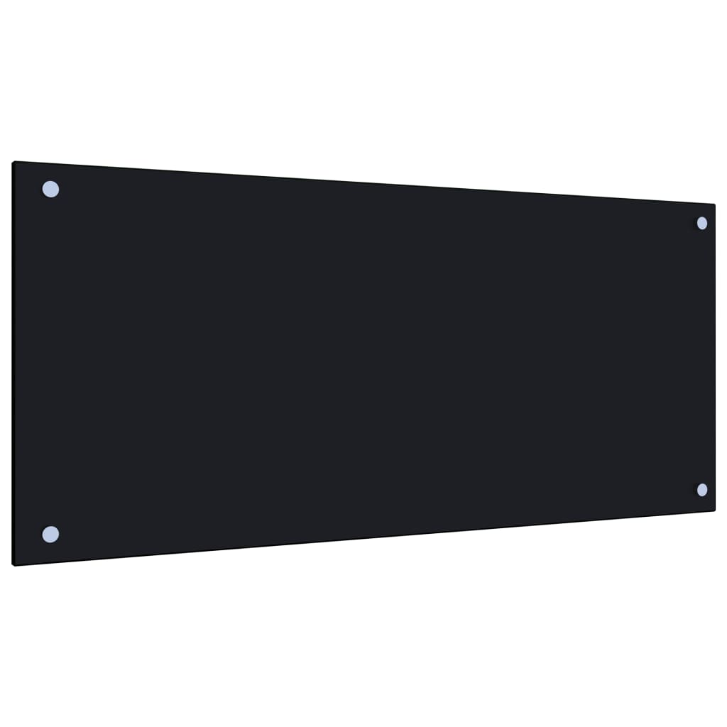 vidaXL Panou antistropi bucătărie, negru, 90×40 cm, sticlă securizată vidaXL