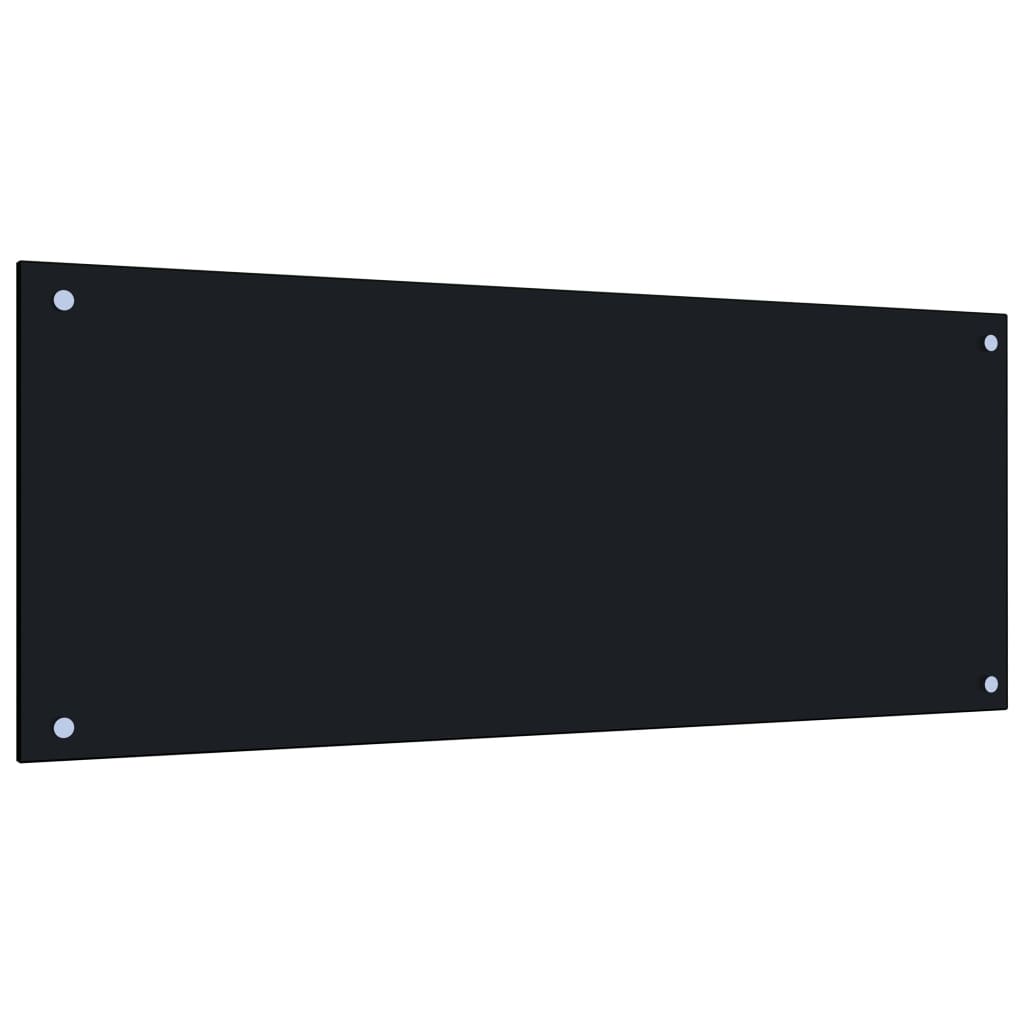 vidaXL Panou antistropi bucătărie, negru, 100×40 cm, sticlă securizată vidaXL