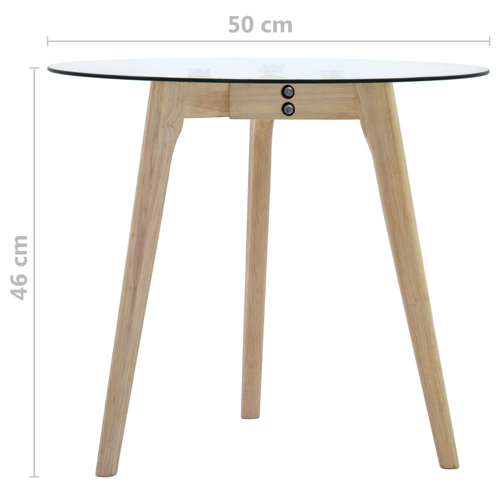 Ensemble De Tables D'appoint 2 Pcs Verre Trempé VidaXL 19 width=274