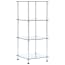  vidaXL 4 szintes átlátszó edzett üveg polc 40 x 40 x 100 cm termék 2. képe
