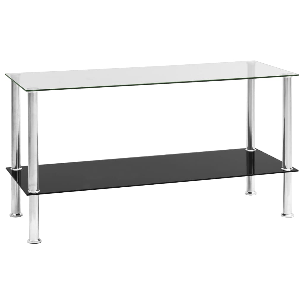 Coffee Table Transparent 110x43x60 cm Tempered Glass