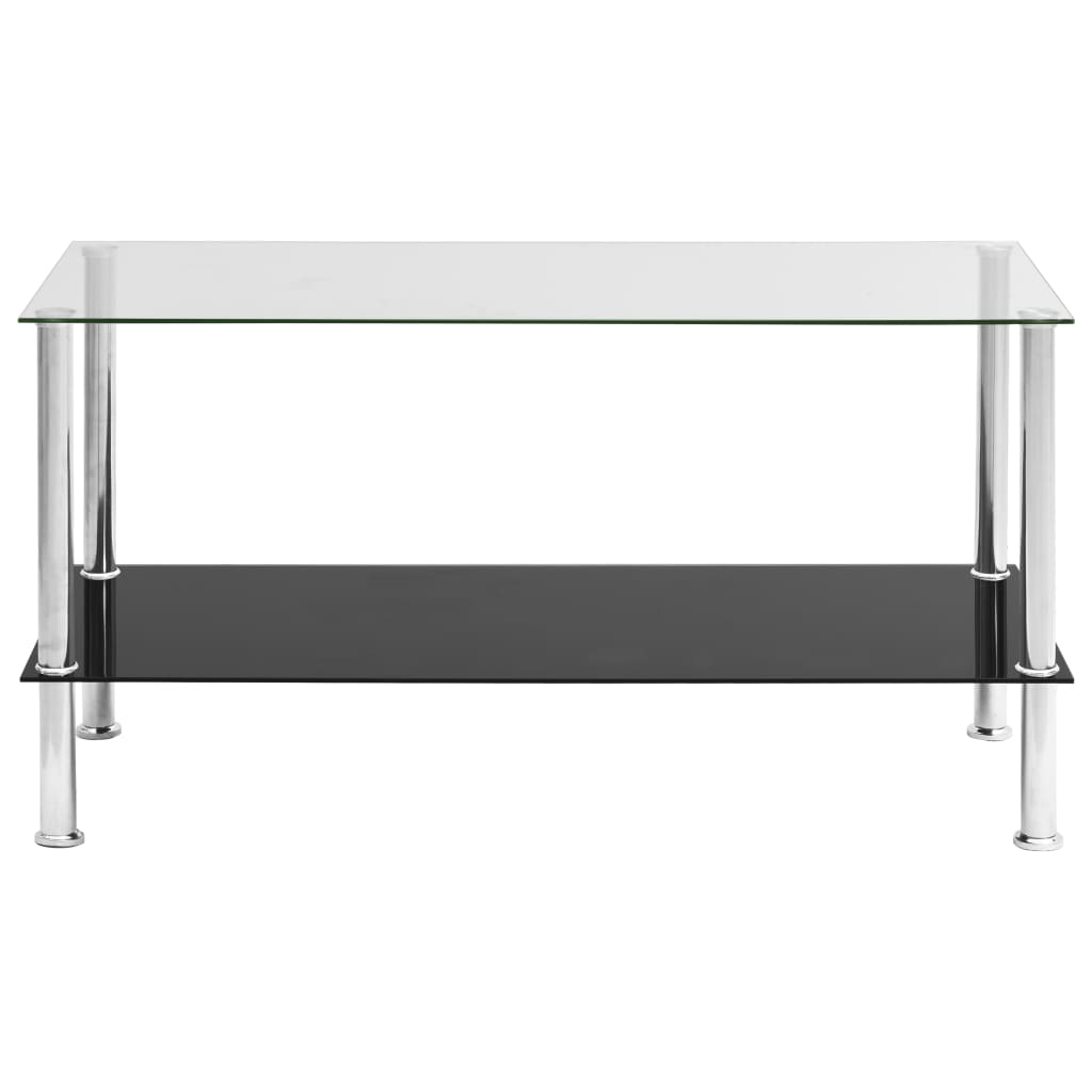 vidaXL Table basse Transparent 110x43x60 cm Verre trempé