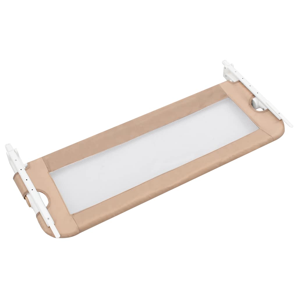 Alternativ bild 2 för VidaXl Sängskena För Barn Taupe 102X42 Cm Polyester