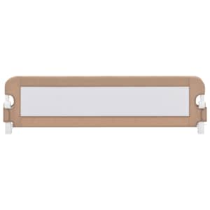 Dětská zábrana k postýlce taupe 150 x 42 cm polyester - obrázek 3
