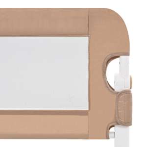 Dětská zábrana k postýlce taupe 150 x 42 cm polyester - obrázek 5