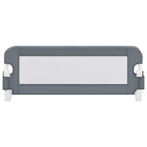 Dětská zábrana k postýlce šedá 102 x 42 cm polyester - obrázek 3