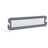 vidaXL Sängskena för barn grå 150x42 cm polyester