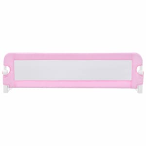 Dětská zábrana k postýlce růžová 120 x 42 cm polyester - obrázek 3