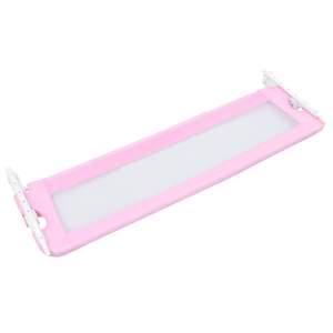 Dětská zábrana k postýlce růžová 120 x 42 cm polyester - obrázek 4