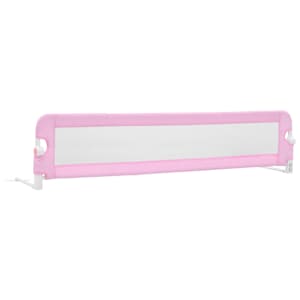Dětská zábrana k postýlce růžová 180 x 42 cm polyester - obrázek 2