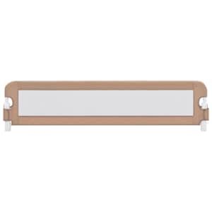 Dětská zábrana k postýlce taupe 180 x 42 cm polyester - obrázek 3
