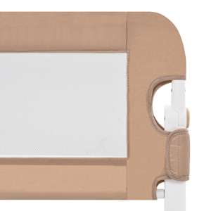 Dětská zábrana k postýlce taupe 180 x 42 cm polyester - obrázek 5