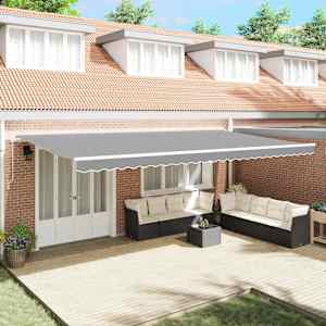 Okvir tende Bela 600 × 300 cm Aluminij