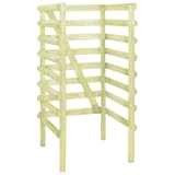 vidaXL Abri de poubelle Vert 70x80x150 cm Pin imprégné FSC