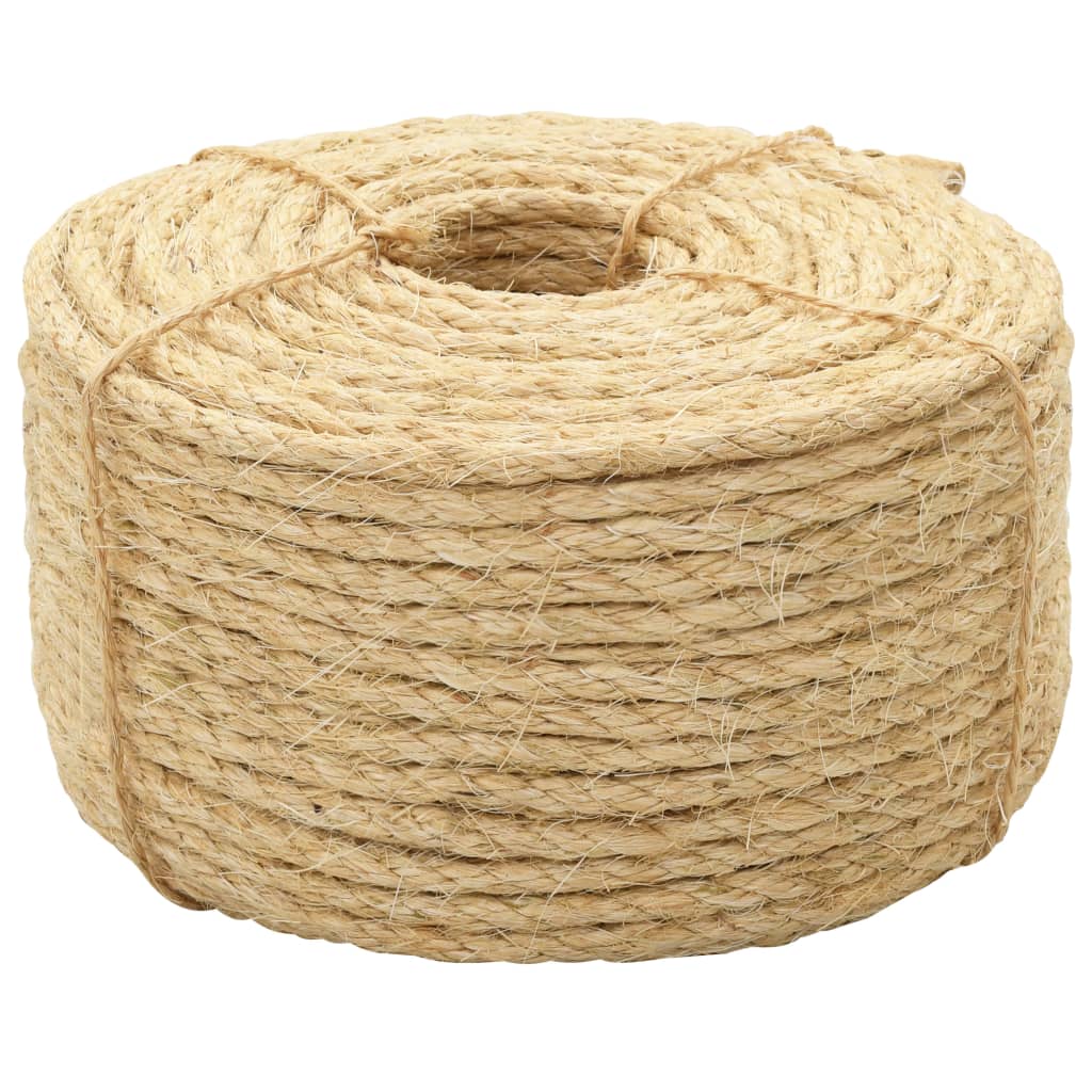 vidaXL Frânghie, 250 m, sisal 100%, 6 mm 