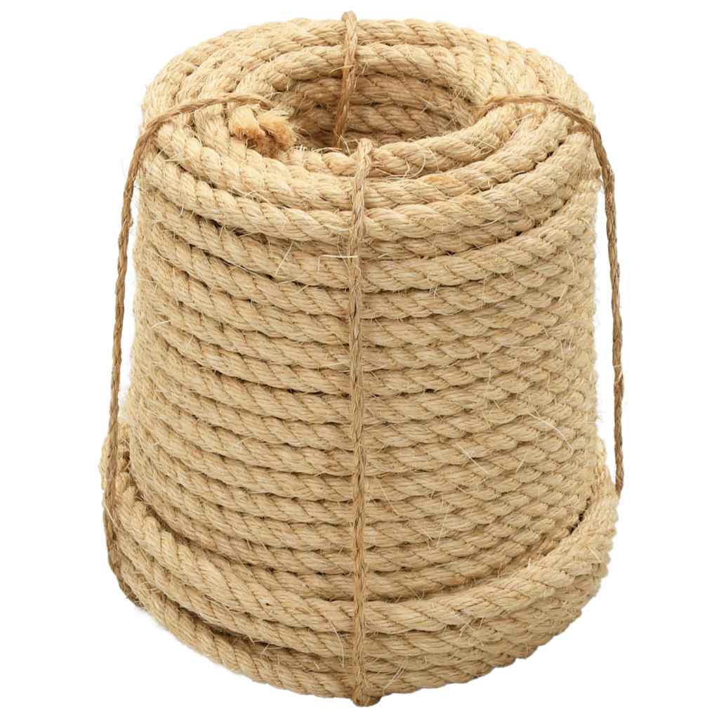 vidaXL Lano 100% sisal 14 mm 50 m