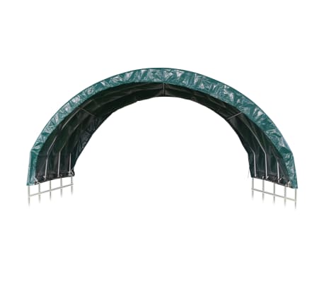 vidaXL Namiot dla bydła, PVC, 3,7 x 3,7 m, zielony vidaXL Namiot dla bydła, PVC, 3,7 x 3,7 m, zielony