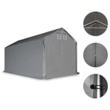 vidaXL Förvaringstält PVC 5x10 m grå