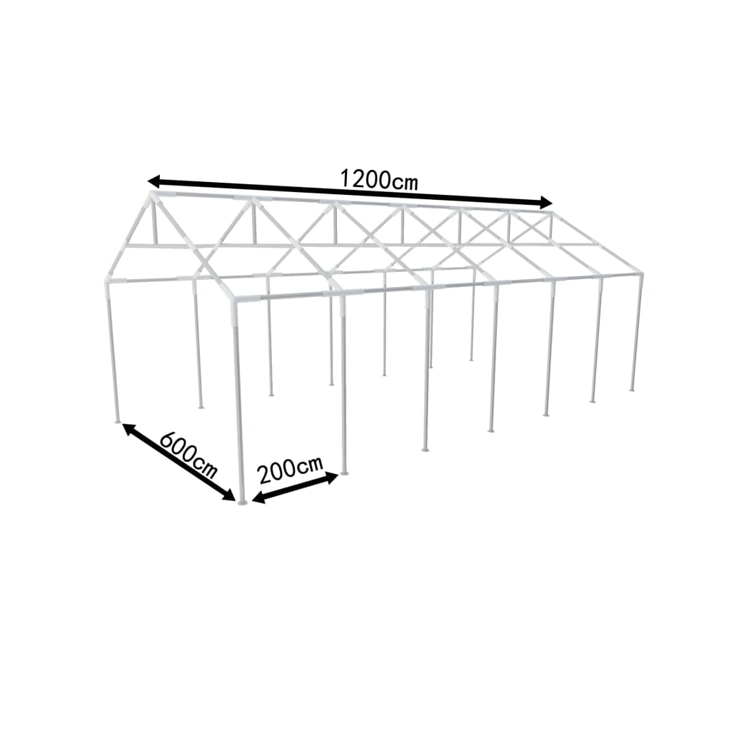 Pavillon Stahlgestell Partyzeltrahmen Zeltrahmen Gestell 12 x 6 m