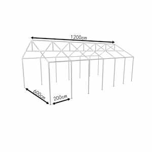 Armature Metallique Tonnelle de Jardin 12 x 6 m