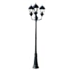 Aia lambipost 3-jalaga 230 cm tumeroheline/must
