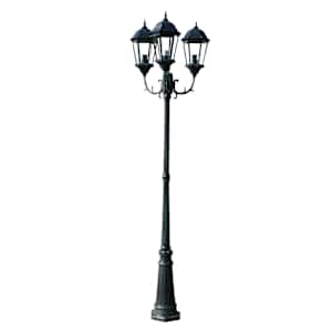 Zahradní lampa Brighton se 3 rameny, 230 cm, tmavě zelená / černá - obrázek 2