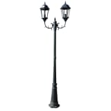 Brighton Hage Lys Post 2-armer 230 cm Mørk Grønn/Svart