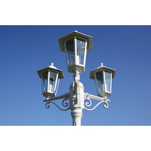 Zahradní lampa Kingston, kandelábr se 3 rameny 215 cm, bílý - obrázek 3