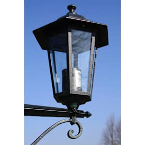 Zahradní lampa vysoká 3 ramena 215 cm tmavě zelená/černá hliník - obrázek 4