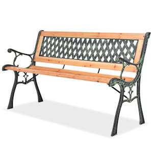 Zahradní lavice 122 cm dřevěná - obrázek 1