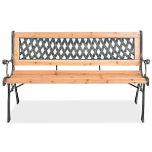 Zahradní lavice 122 cm dřevěná - obrázek 2