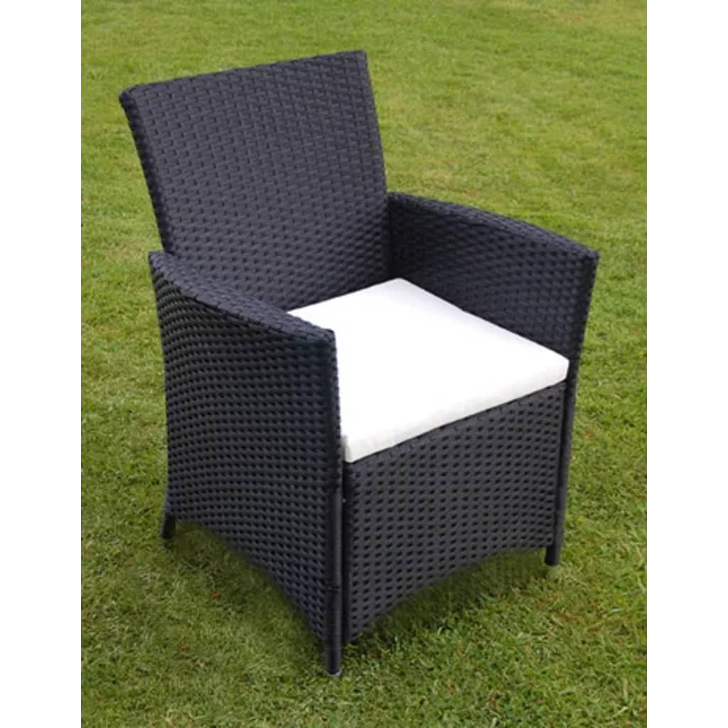 

vidaXL Rattan tuinset Livorno 9-delig (zwart)