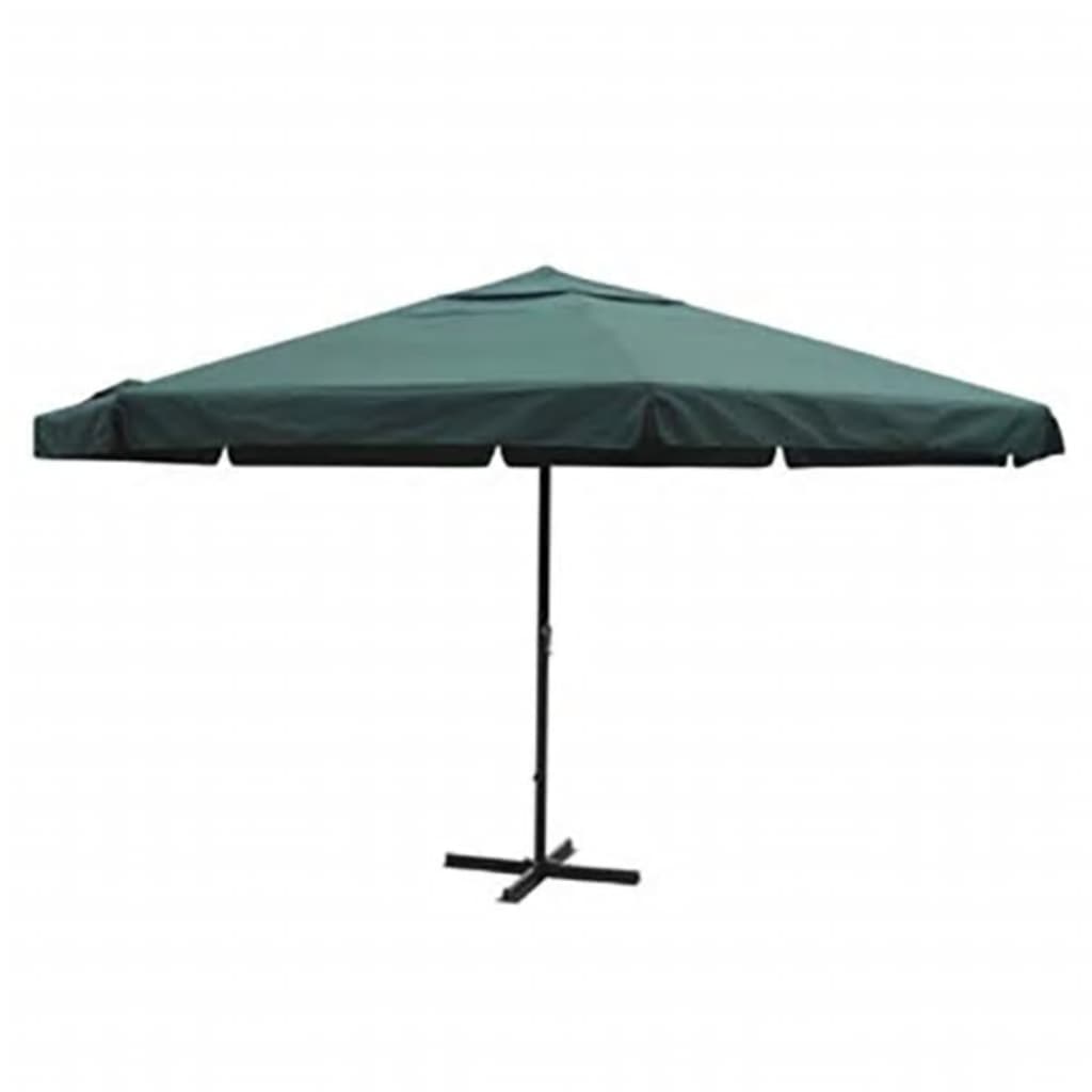 vidaXL parasol 500 cm aluminium grøn