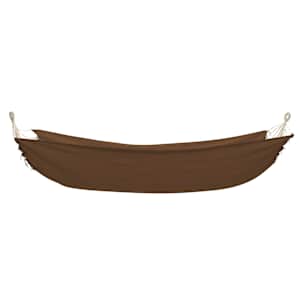 Skládací houpací síť pro 2 osoby hnědá 360 x 150 cm - obrázek 2