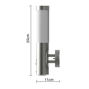 vidaXL liikumisanduriga õuelamp, roostevaba teras