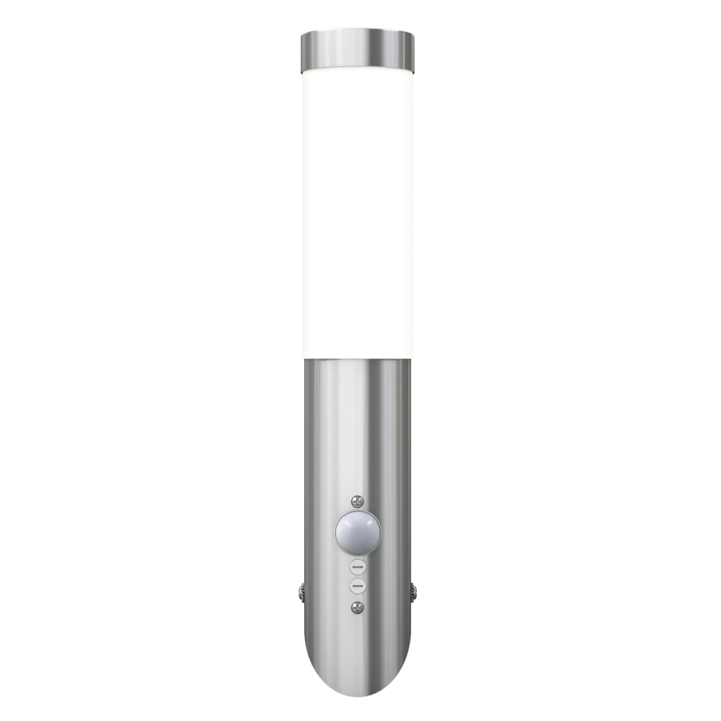 

vidaXL Buitenlamp RVS Enego met sensor