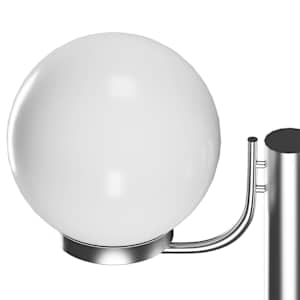 Vysoká zahradní lampa se 2 svítidly 220 cm - obrázek 5