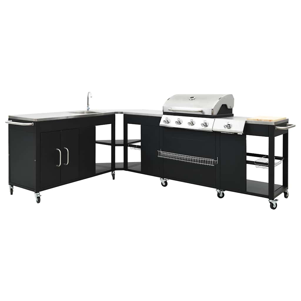 vidaXL Gasgrill-Set 4+1 HOEK DE & AT Modell