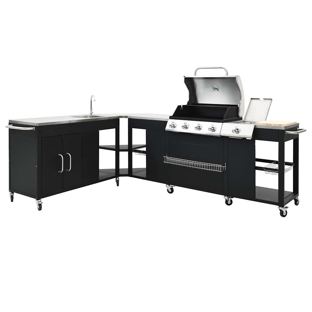 Thumbnail - vidaXL Gasgrill-Set 4+1 HOEK DE & AT Modell