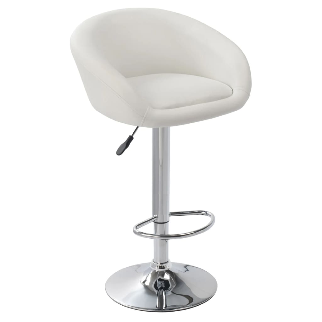 

vidaXL Barkrukken Dallas wit 2 st