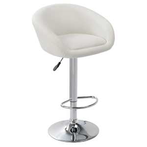 vidaXL Baro kėdės, 2 vnt., baltos