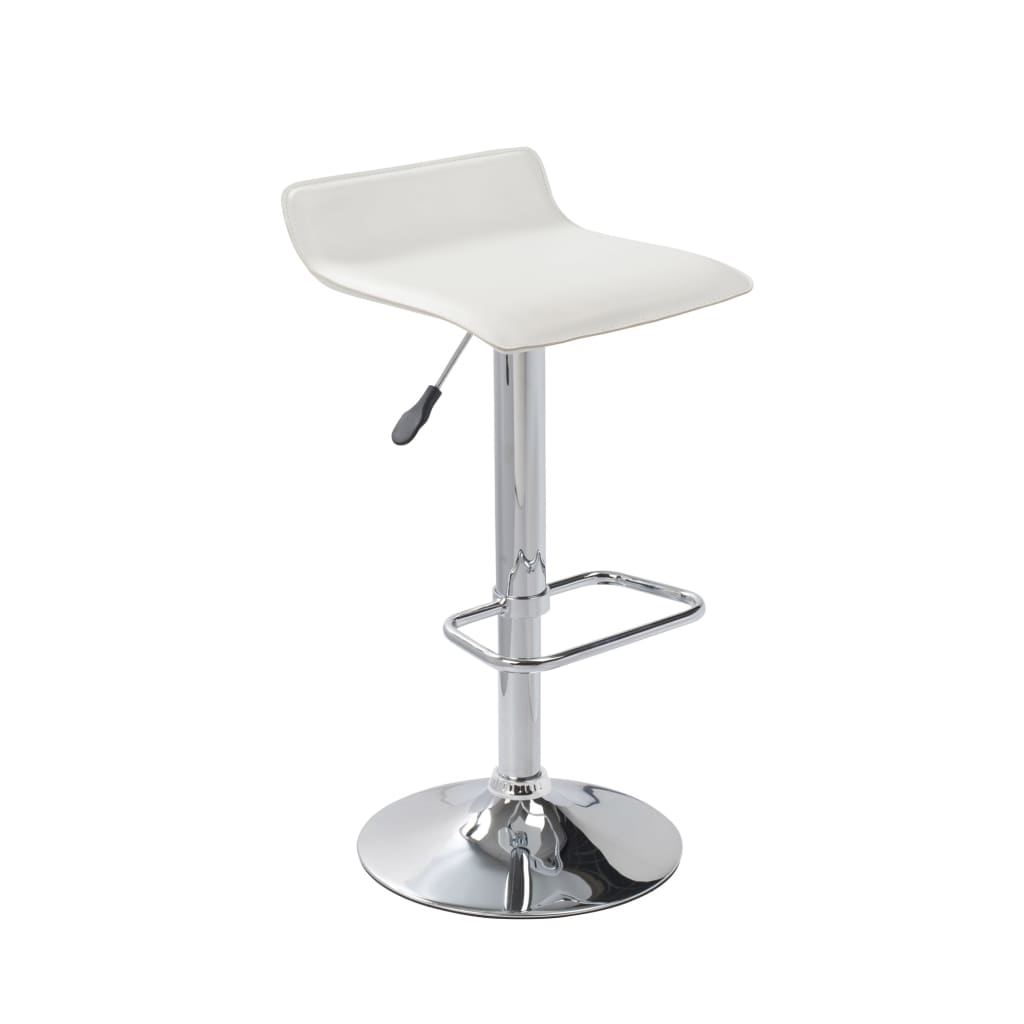 vidaXL Barová stolička 2 ks bílá