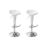 vidaXL Bar Stools 2 pcs White