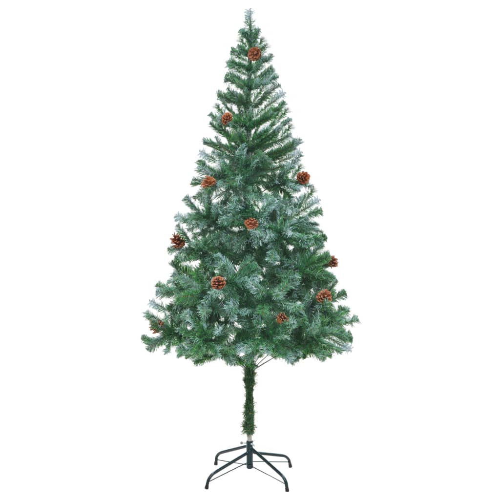 vidaXL Künstlicher Weihnachtsbaum mit Tannenzapfen 180 cm