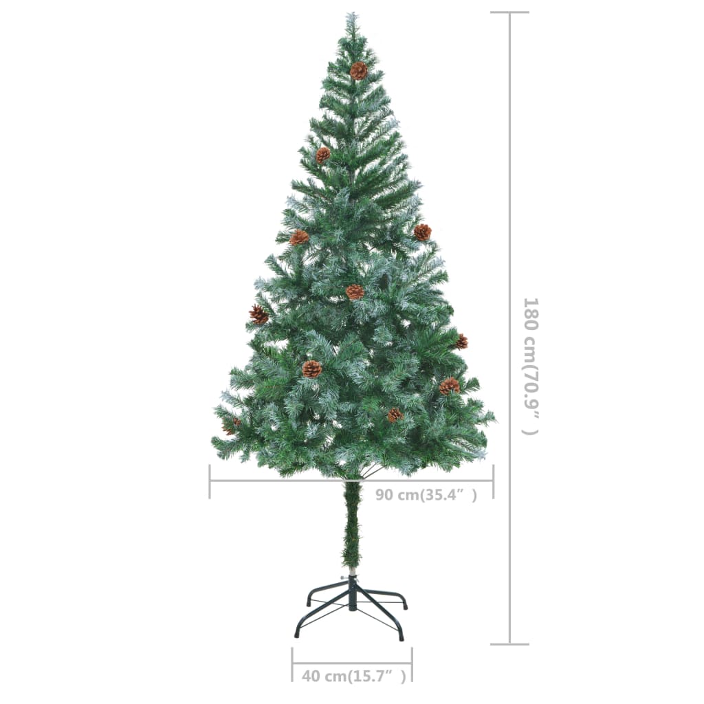  Umelý vianočný stromček so šiškami 180 cm