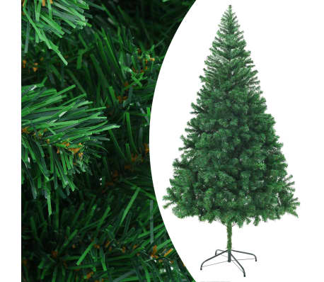 vidaXL Árbol de Navidad artificial ramas gruesas 210 cm
