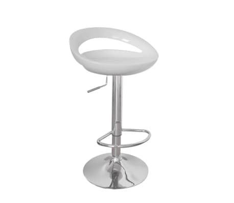 vidaXL Tabouret de bar 2 pcs Miami Blanc