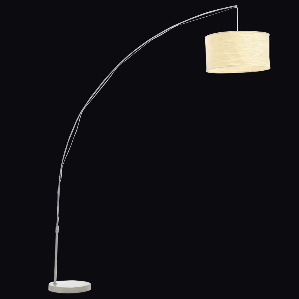 Bogenlampe Bogenleuchte Stehleuchte Standleuchte Lampe Papierschirm 192 cm 60W