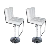 vidaXL Bar Stools 2 pcs White