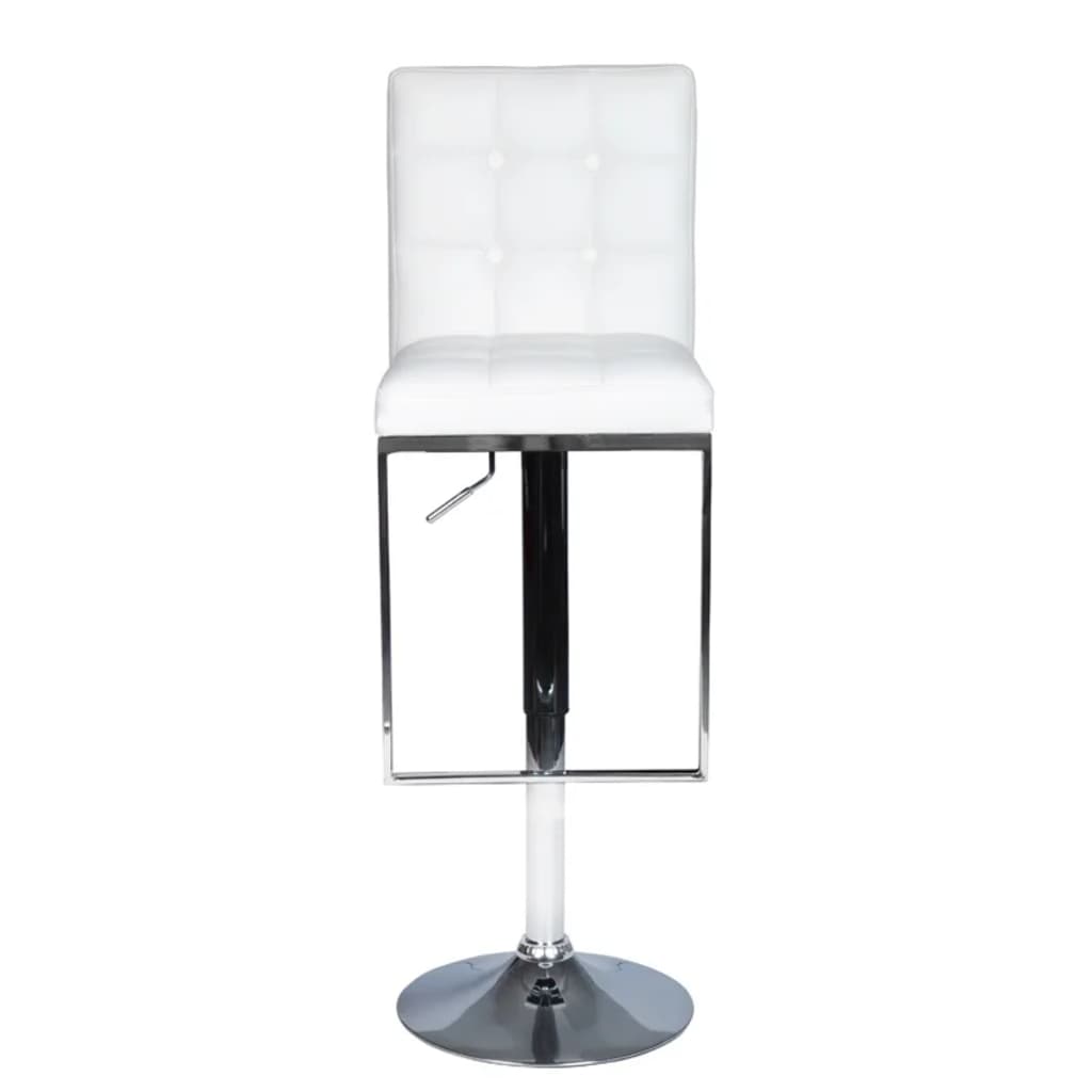 vidaXL Barové stoličky 2 ks, biele